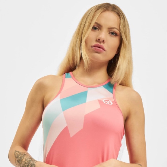 Sergio Tacchini Dresses & Skirts - Sergio Tacchini Women Tangram Tennis Dress Pink Coral L